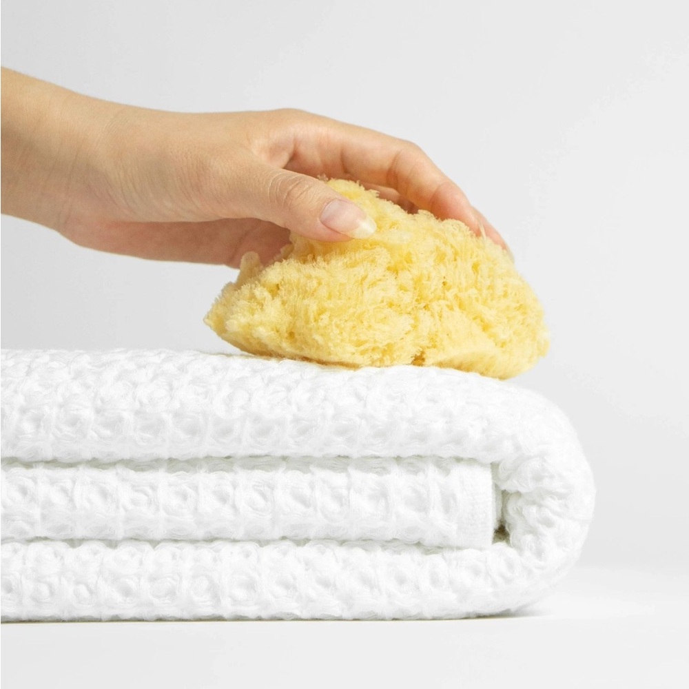 NWT Ravel Nutrl Home Waffle Weave Bath Towel Set in White - Picture 3 of 9